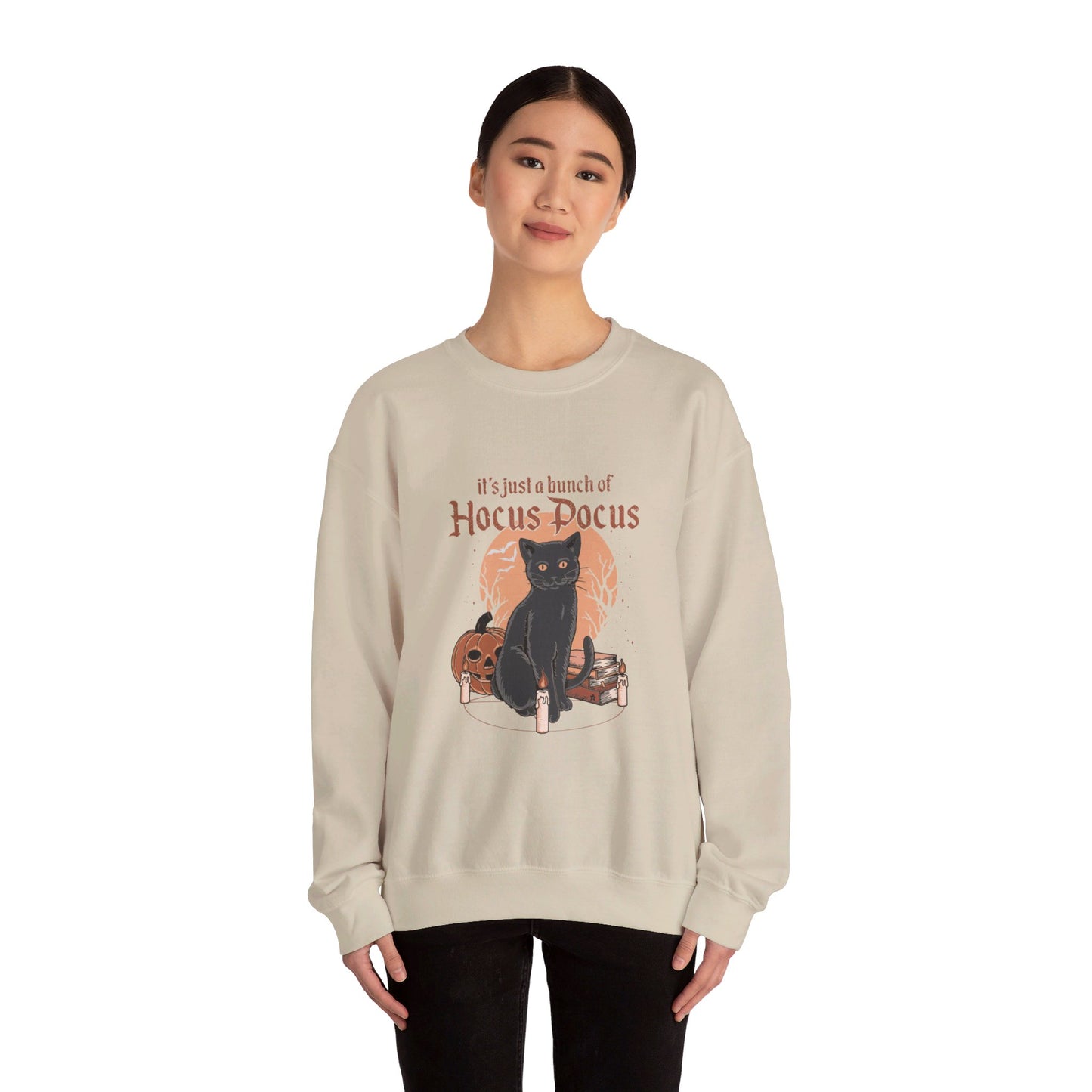 A Bunch of Hocus Pocus Halloween Cat Crewneck