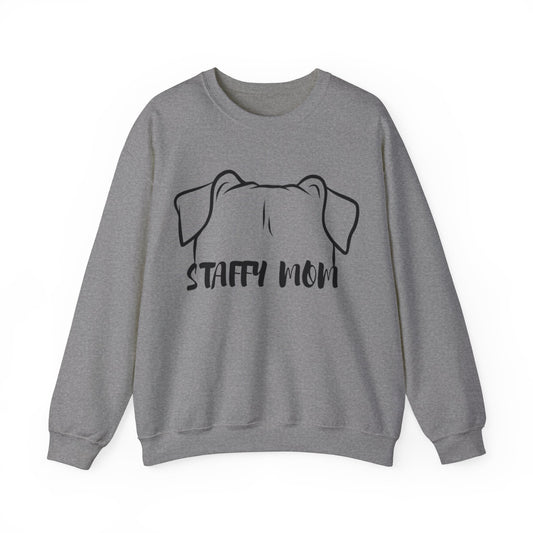 Staffordshire Bull Terrier Mom Crewneck