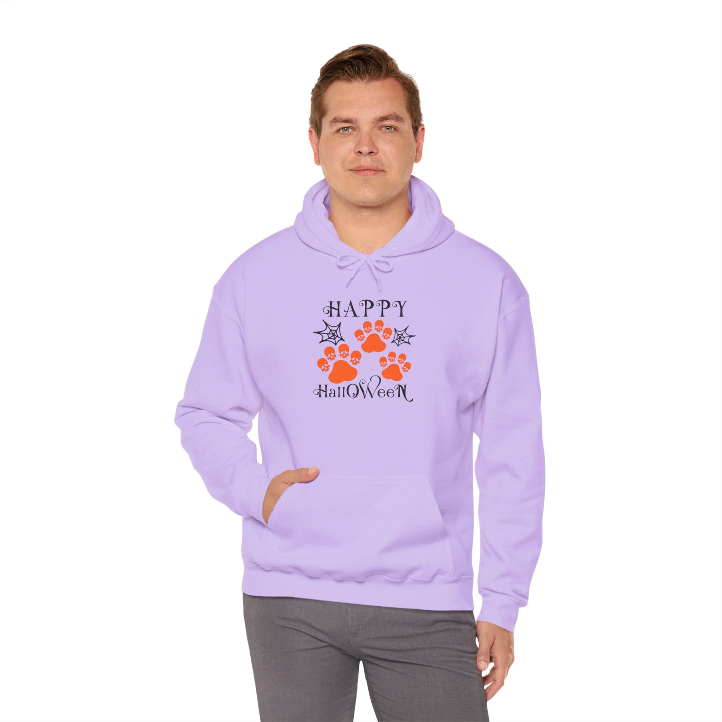 Happy Halloween Paw Print hoodie