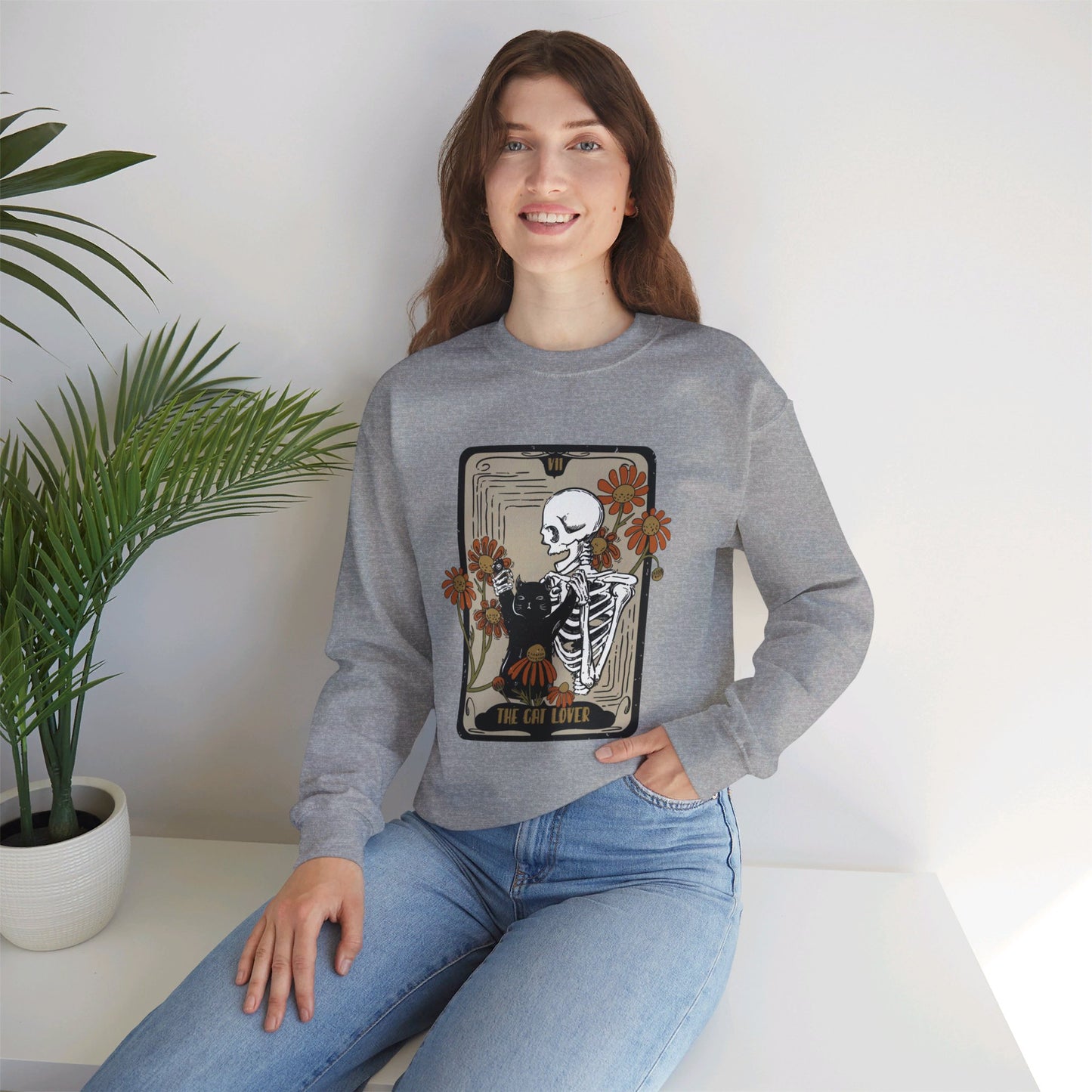 The Cat Lovers Tarot Halloween Crewneck