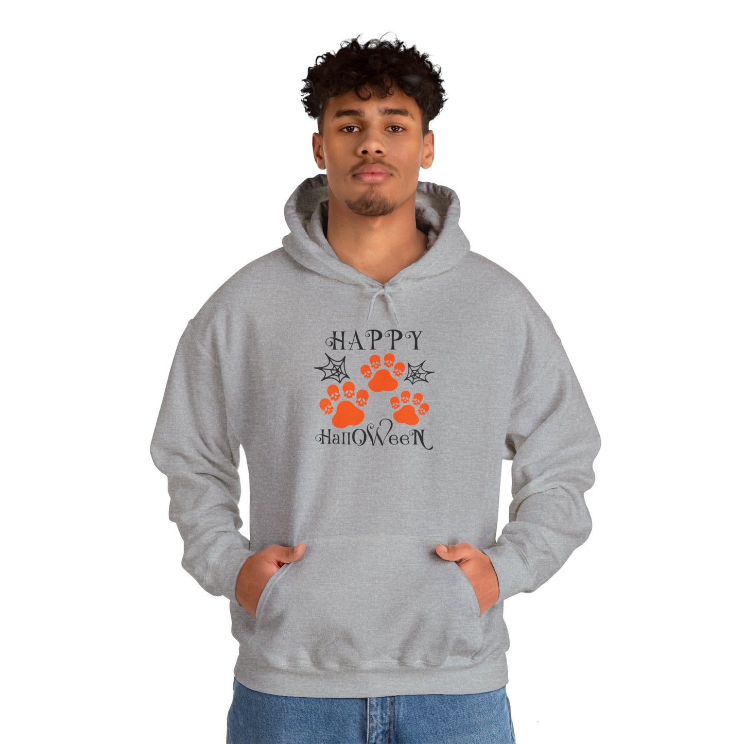 Happy Halloween Paw Print hoodie