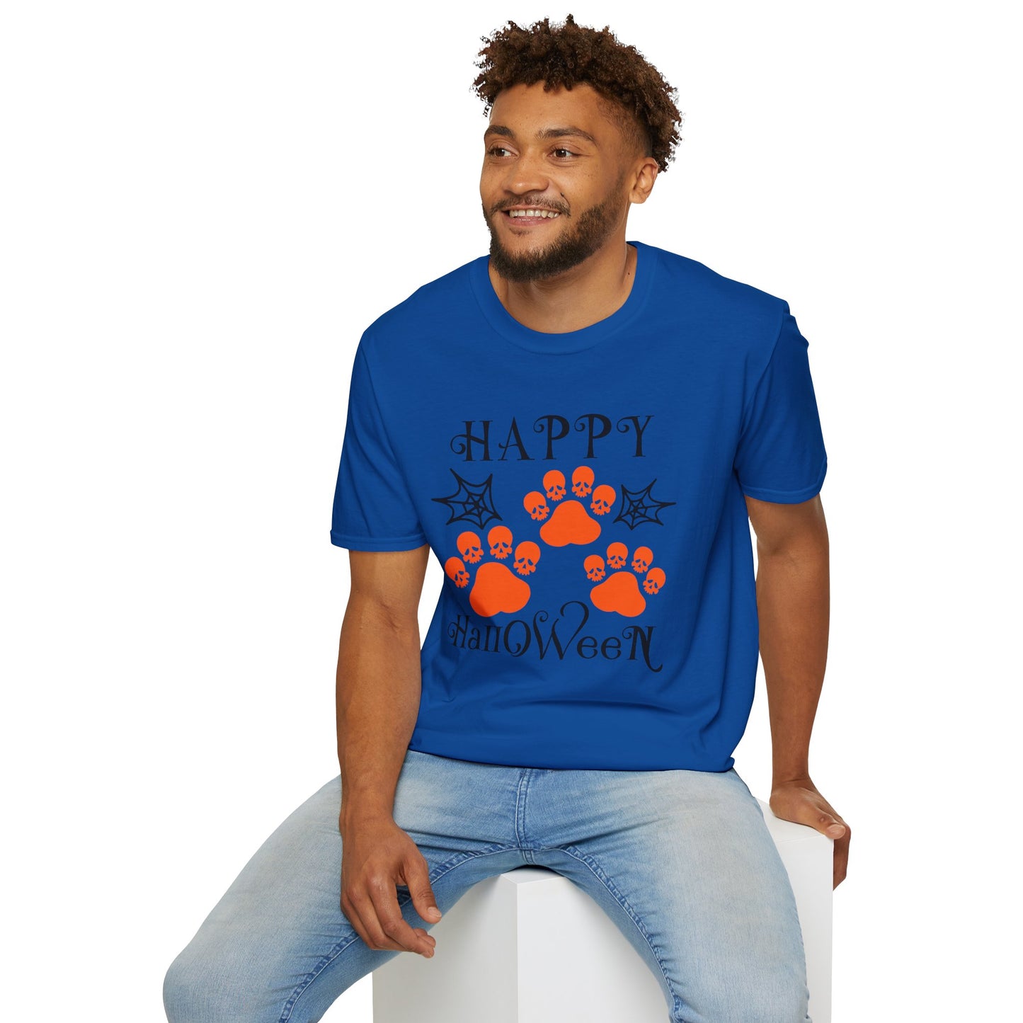 Happy Halloween Paw Print Tee