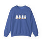 Ghost Cats with Pumpkins Halloween Crewneck