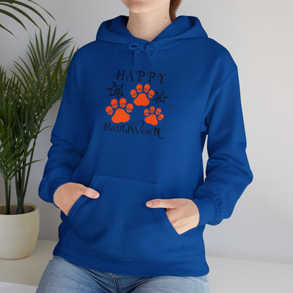 Happy Halloween Paw Print hoodie