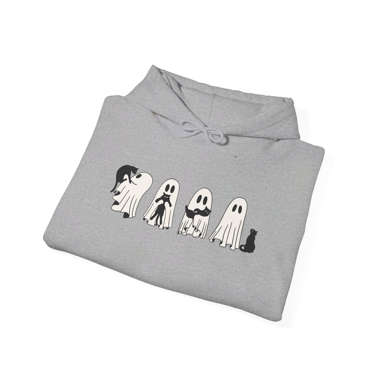 Ghosts Holding Cats Halloween Hoodie