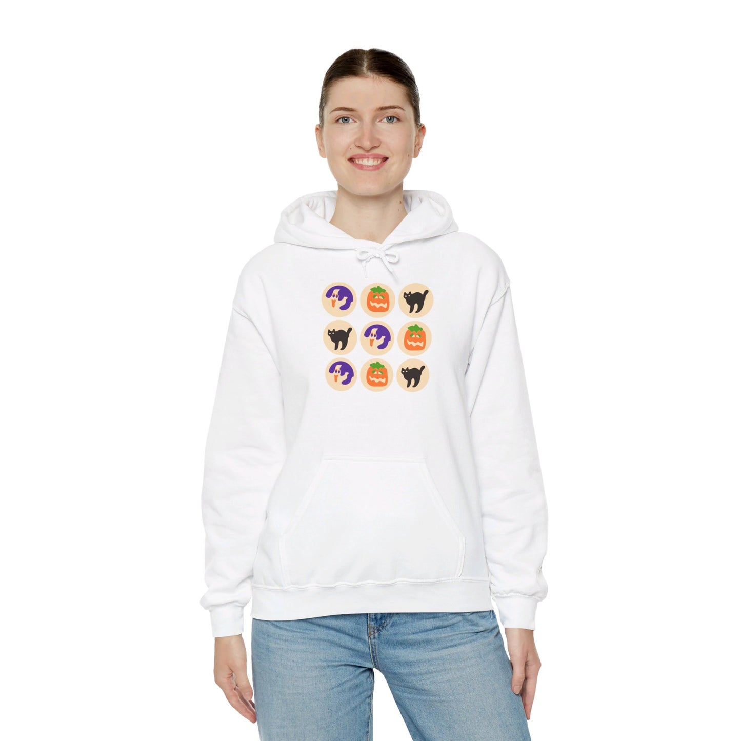 Halloween Cat Cookie Hoodie