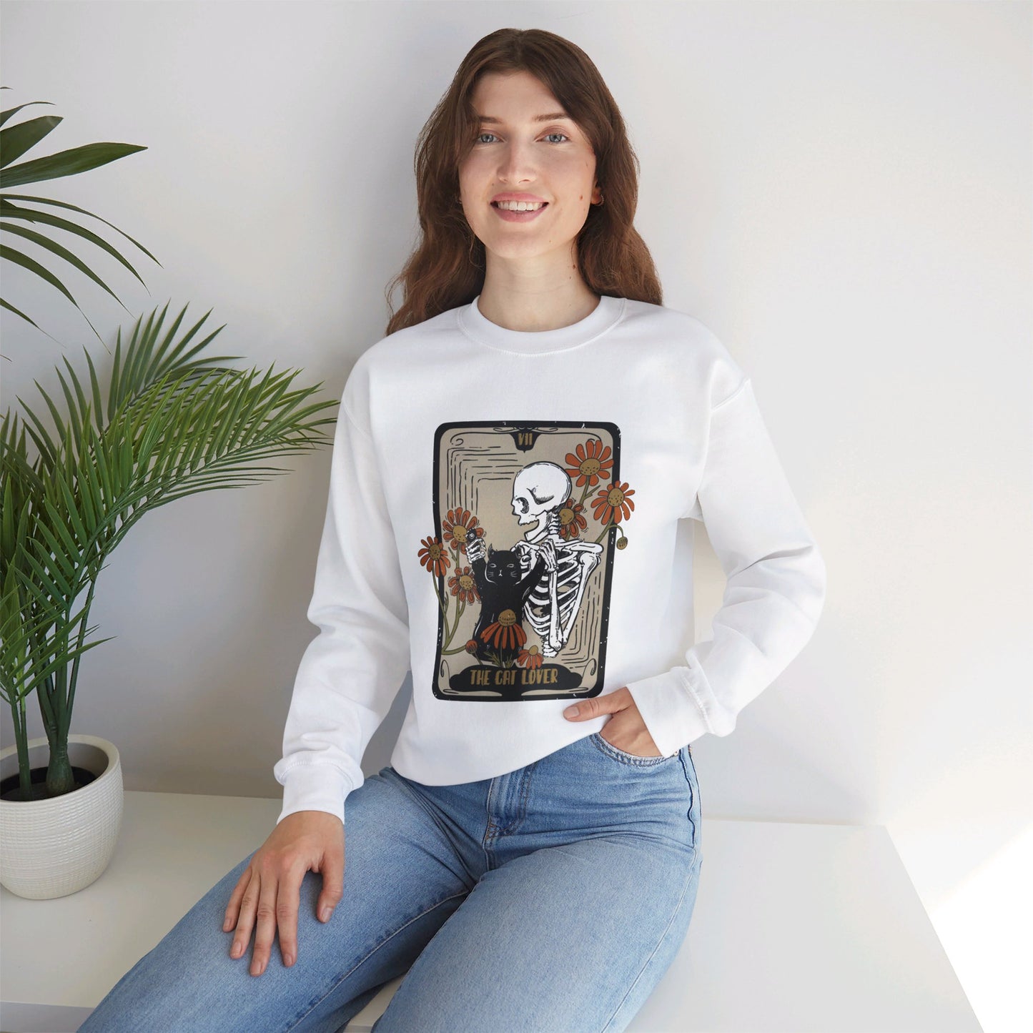 The Cat Lovers Tarot Halloween Crewneck