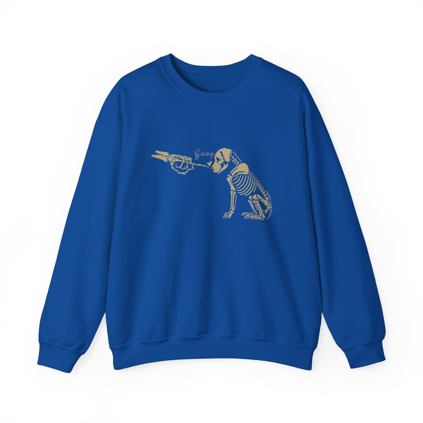 Skeleton Dog Boop Halloween Crewneck