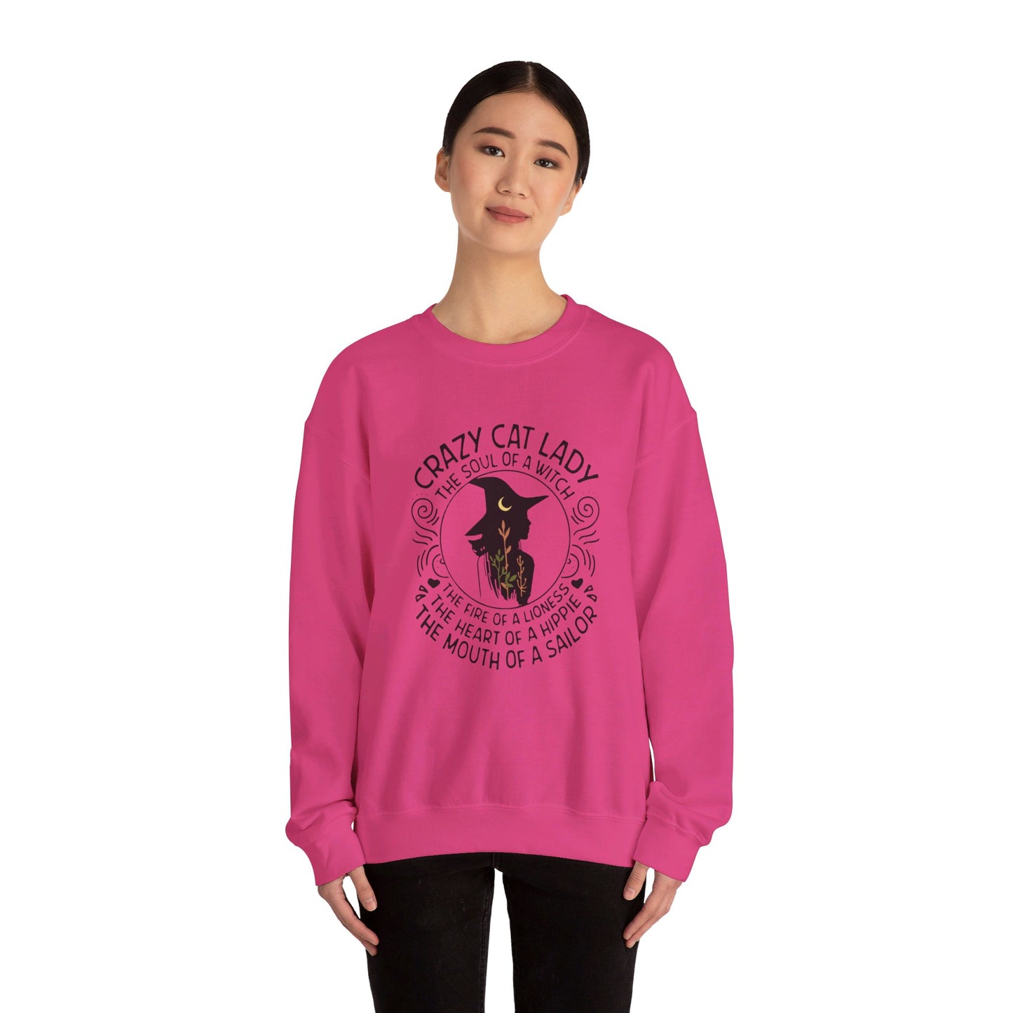 Crazy Cat Lady Halloween Crewneck