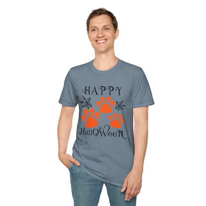 Happy Halloween Paw Print Tee