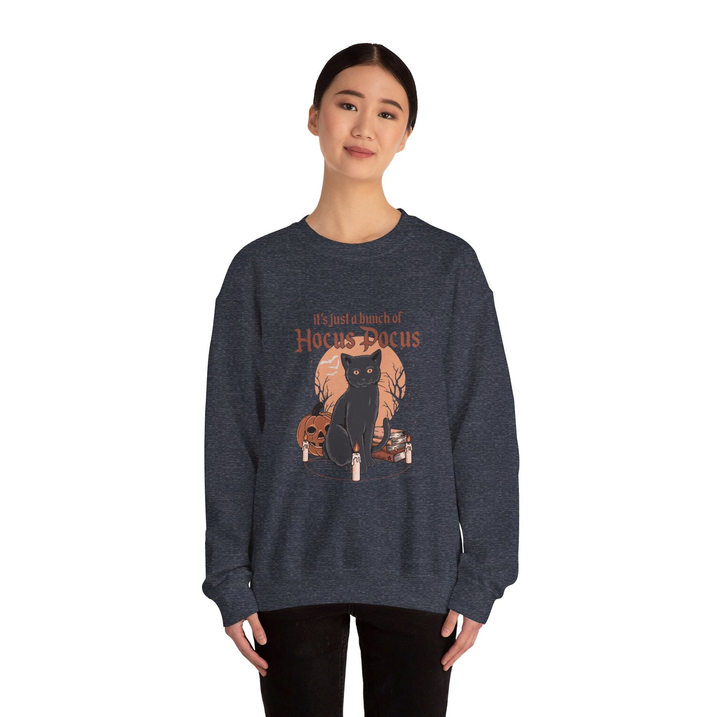 A Bunch of Hocus Pocus Halloween Cat Crewneck