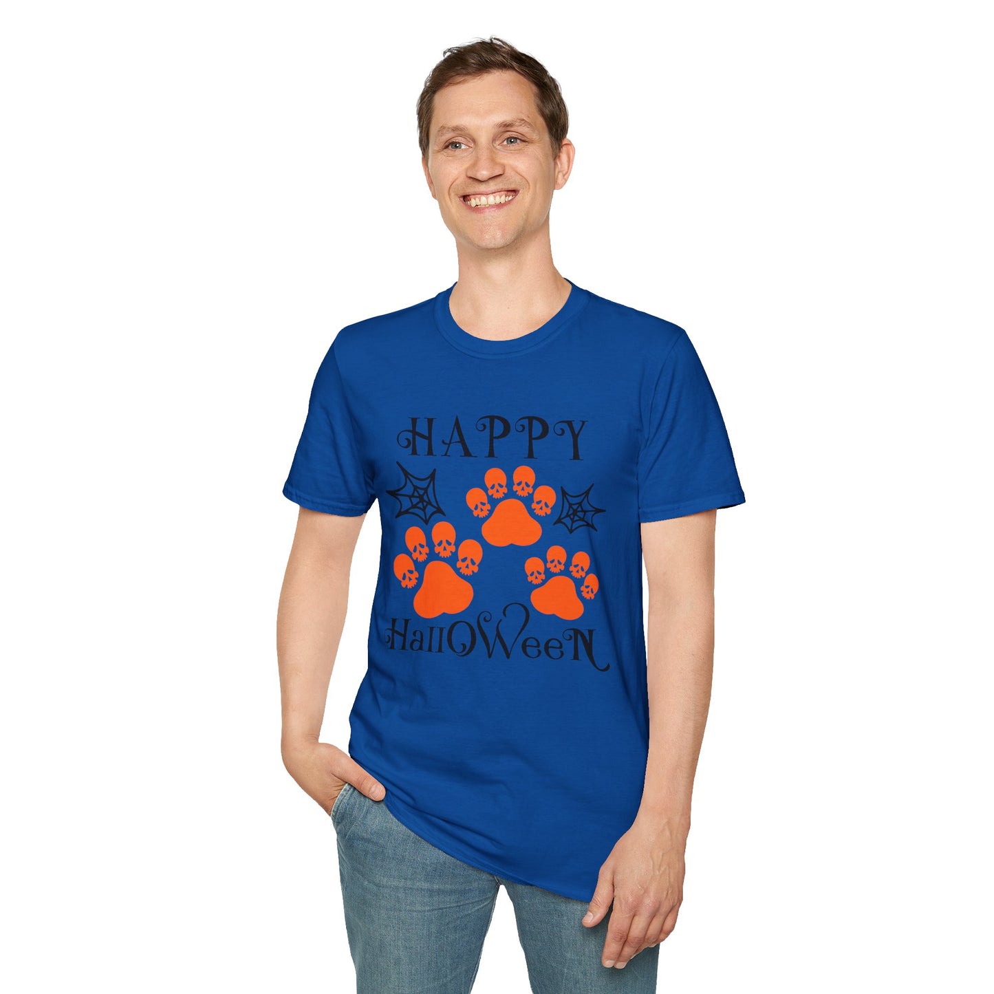 Happy Halloween Paw Print Tee