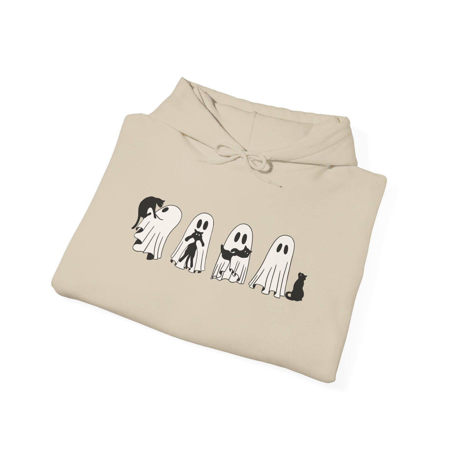 Ghosts Holding Cats Halloween Hoodie