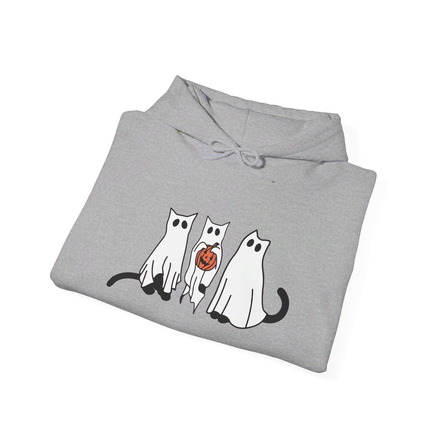 Black Cat Ghosts Halloween Hoodie