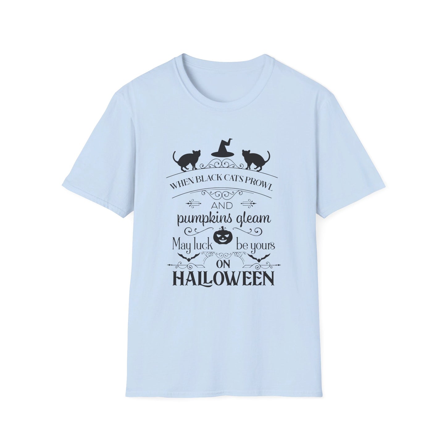 When Black Cats Prowl Halloween Tee