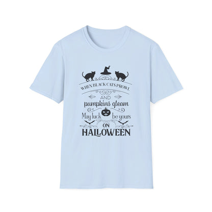 When Black Cats Prowl Halloween Tee