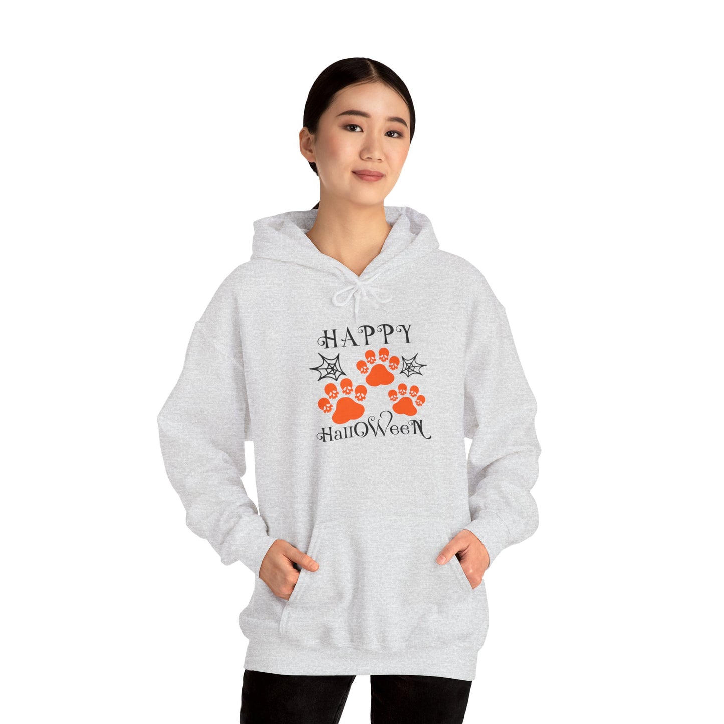 Happy Halloween Paw Print hoodie