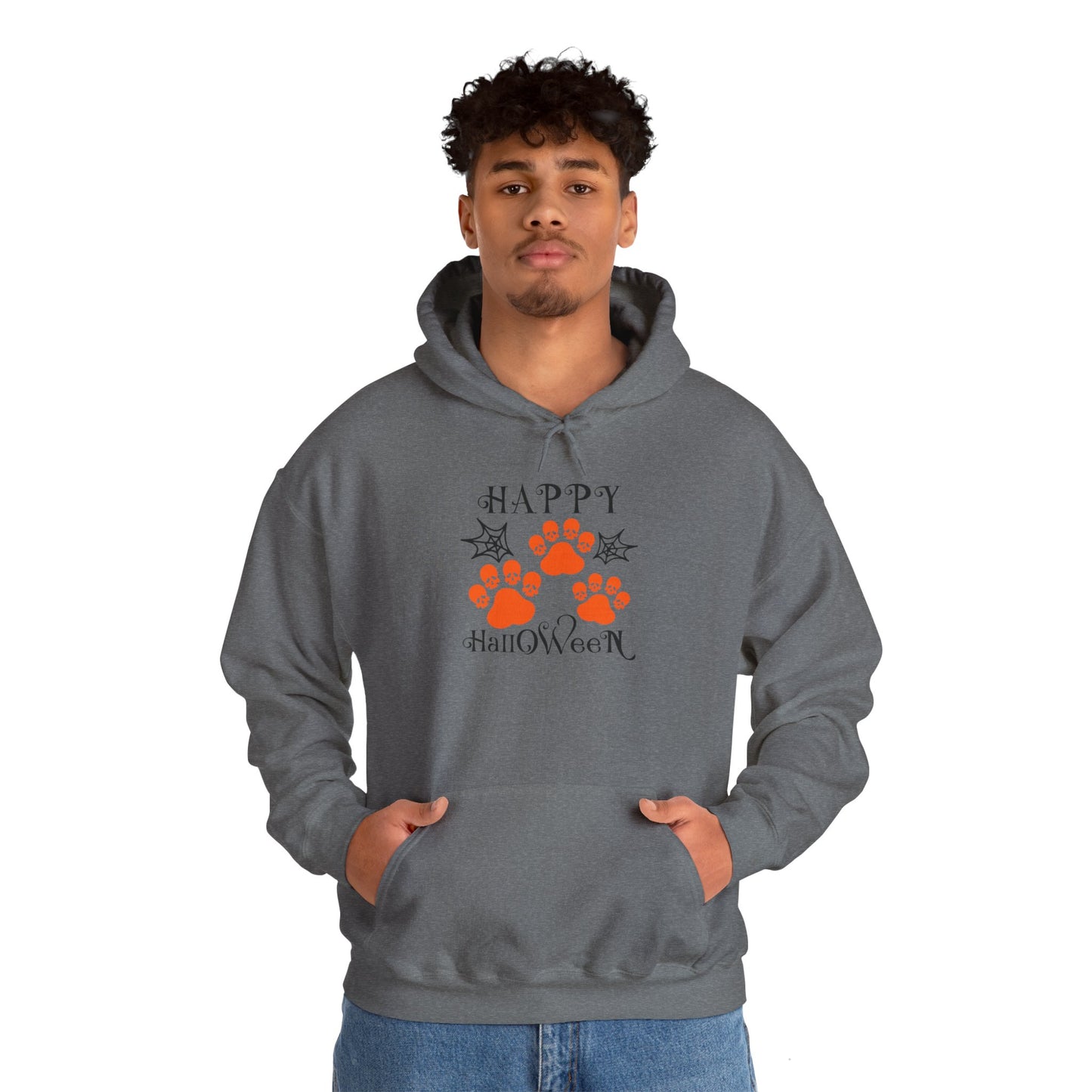 Happy Halloween Paw Print hoodie