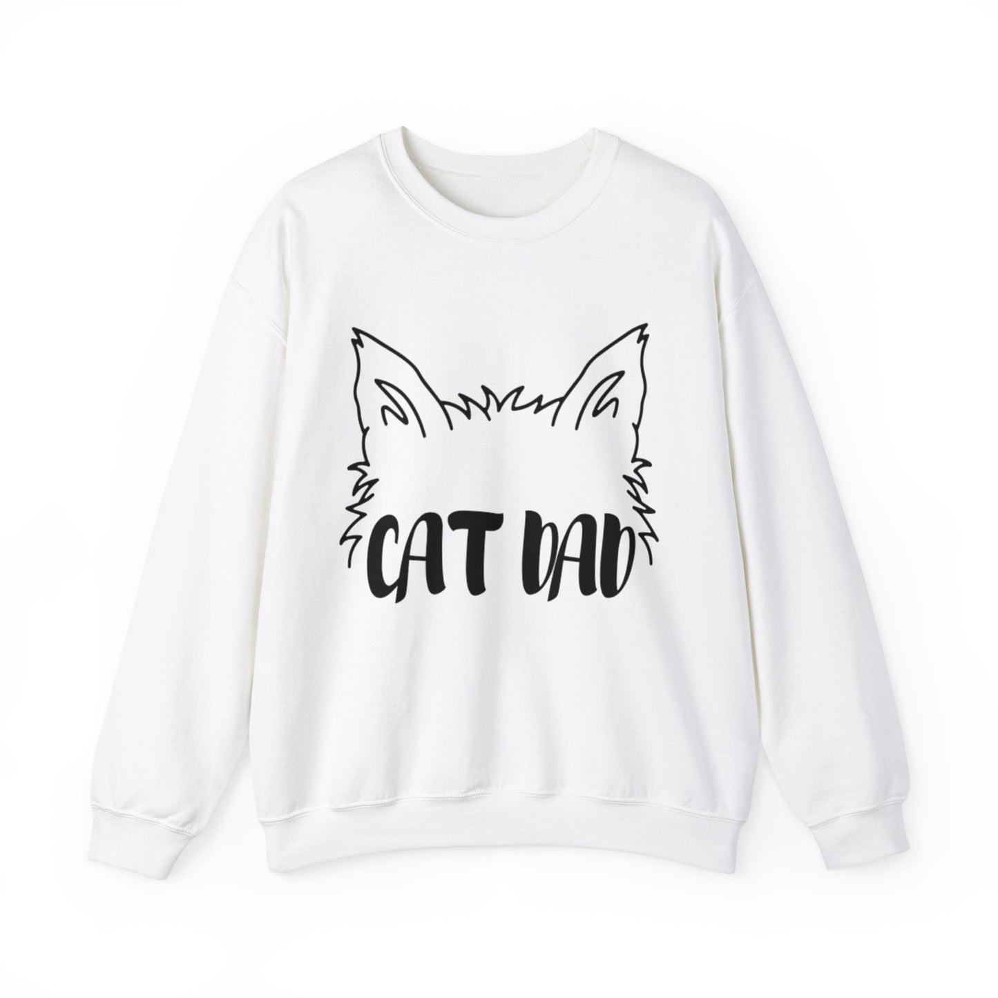 Long-Haired Cat Dad Crewneck