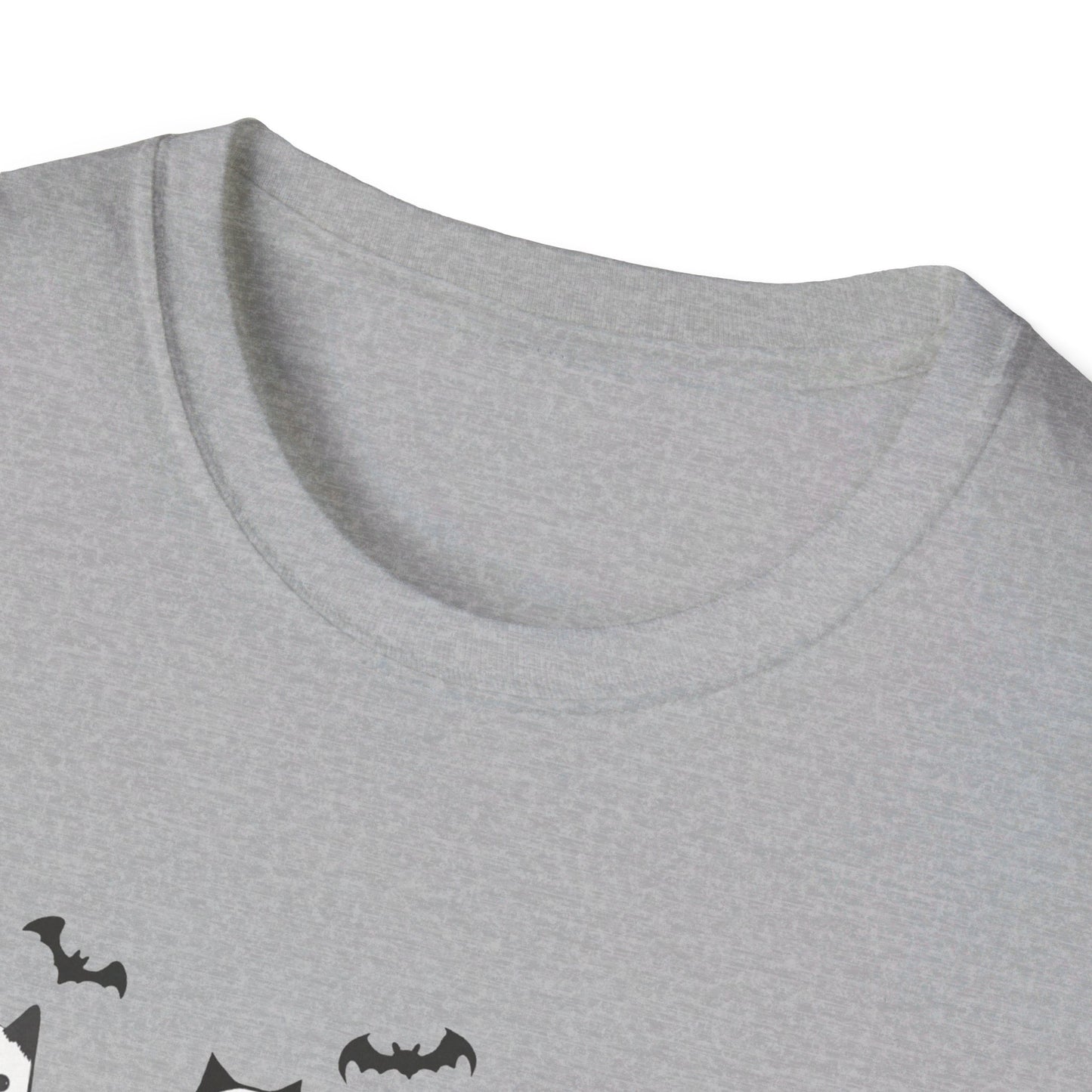 Ghost Cats with Pumpkins Halloween Tee