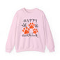 Happy Halloween Paw Print Crewneck