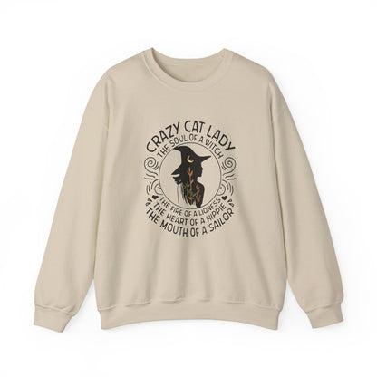 Crazy Cat Lady Halloween Crewneck