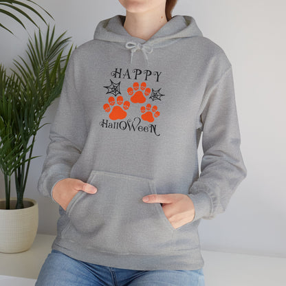 Happy Halloween Paw Print hoodie