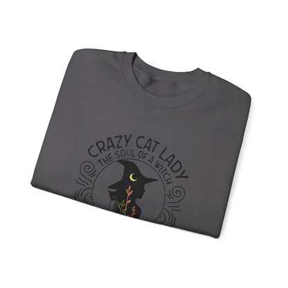 Crazy Cat Lady Halloween Crewneck