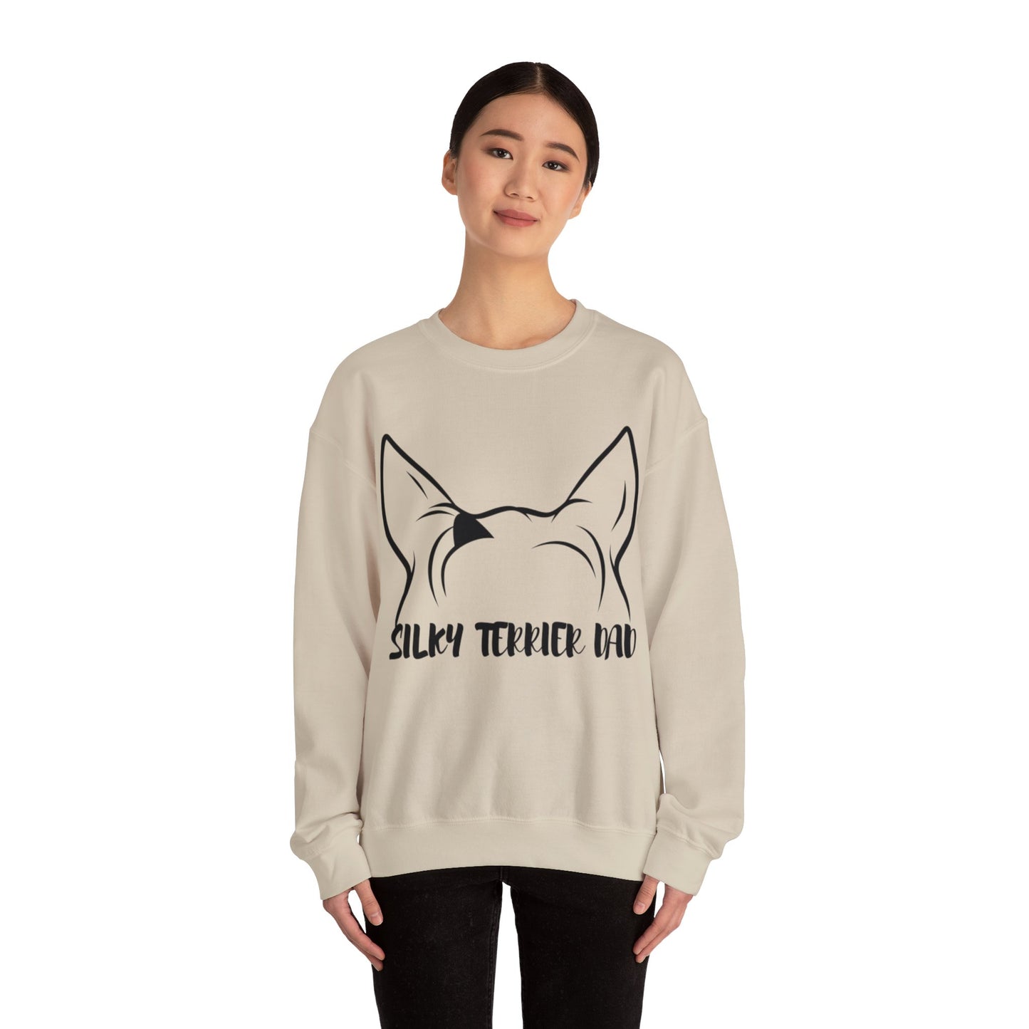 Silky Terrier Dad Crewneck