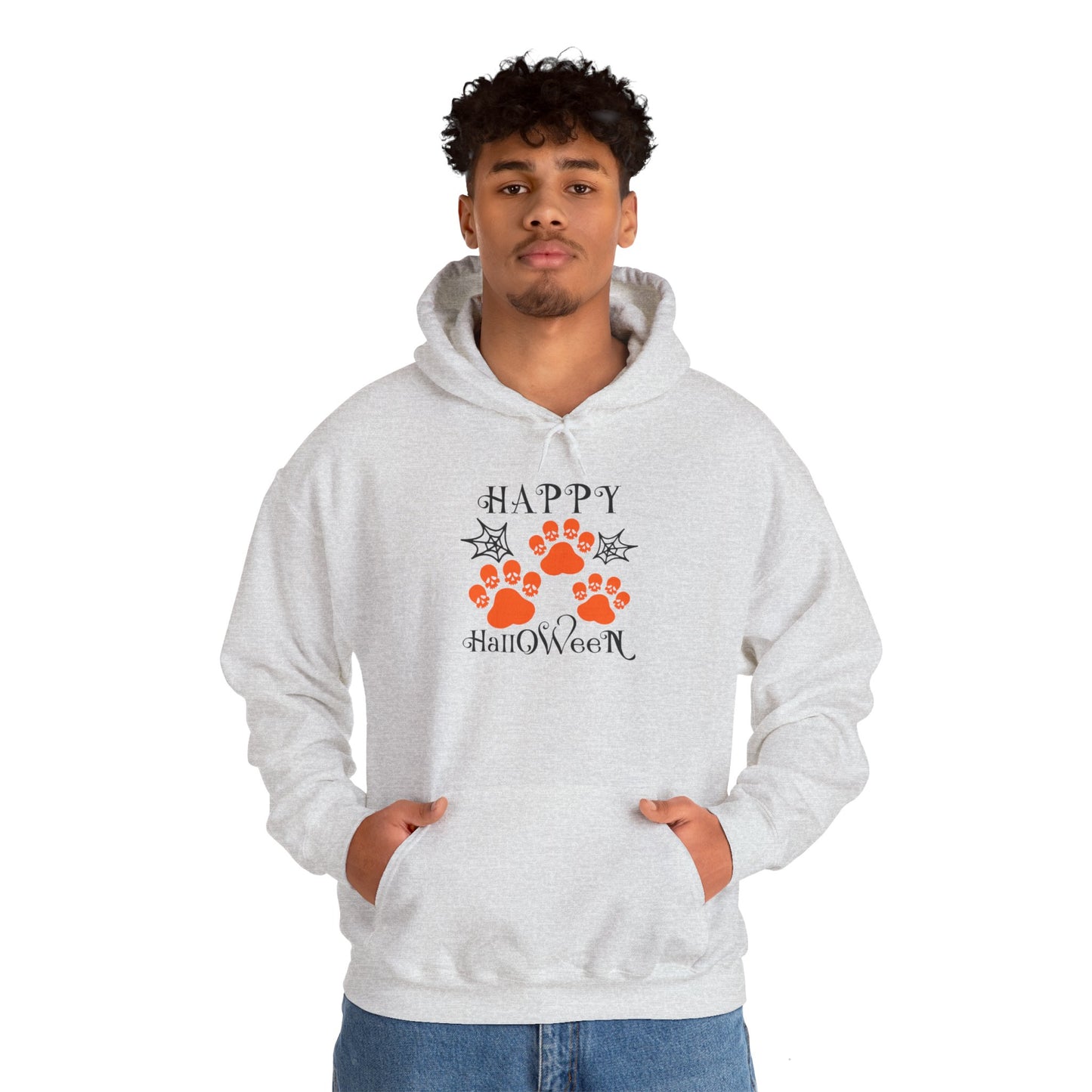 Happy Halloween Paw Print hoodie