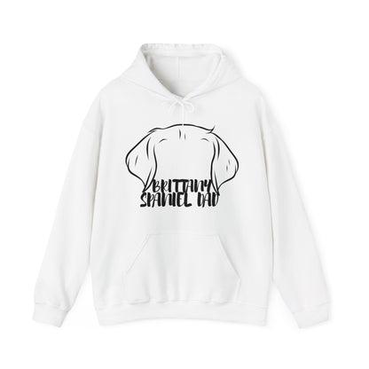 Brittany Spaniel Dad Hoodie