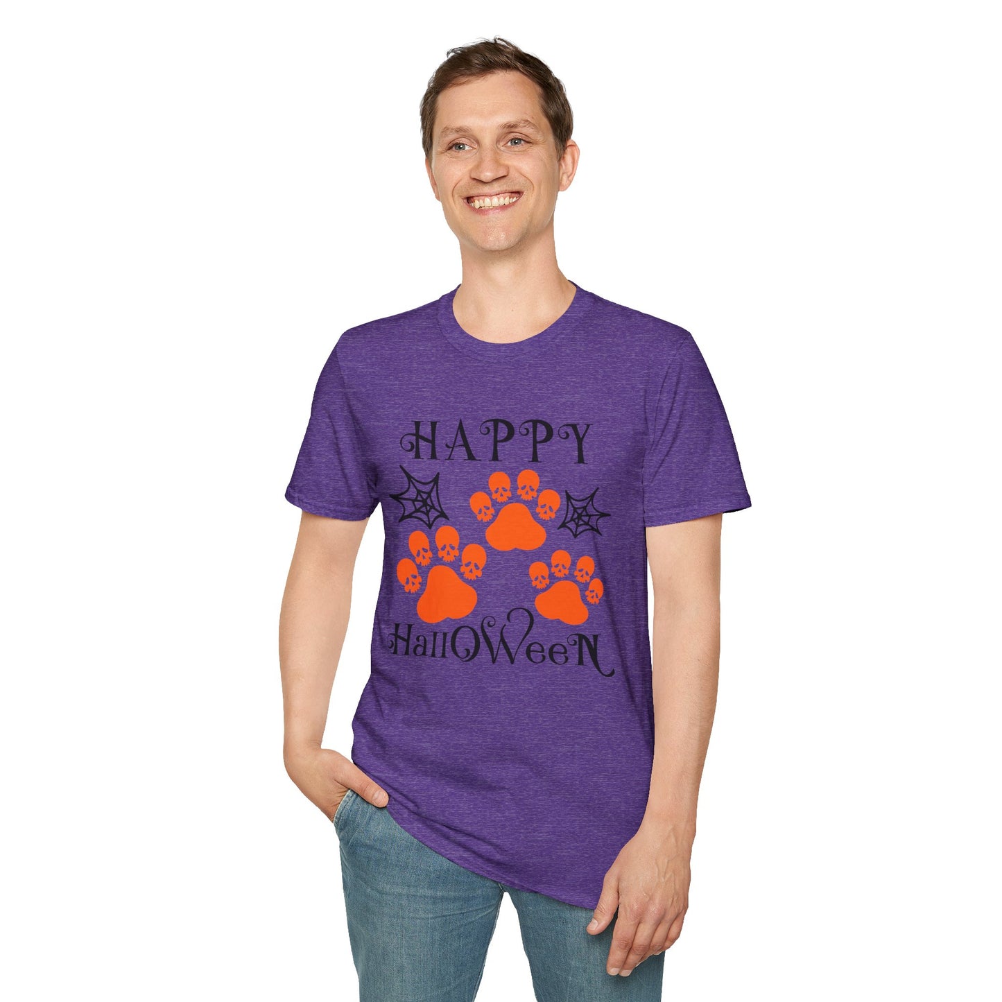 Happy Halloween Paw Print Tee