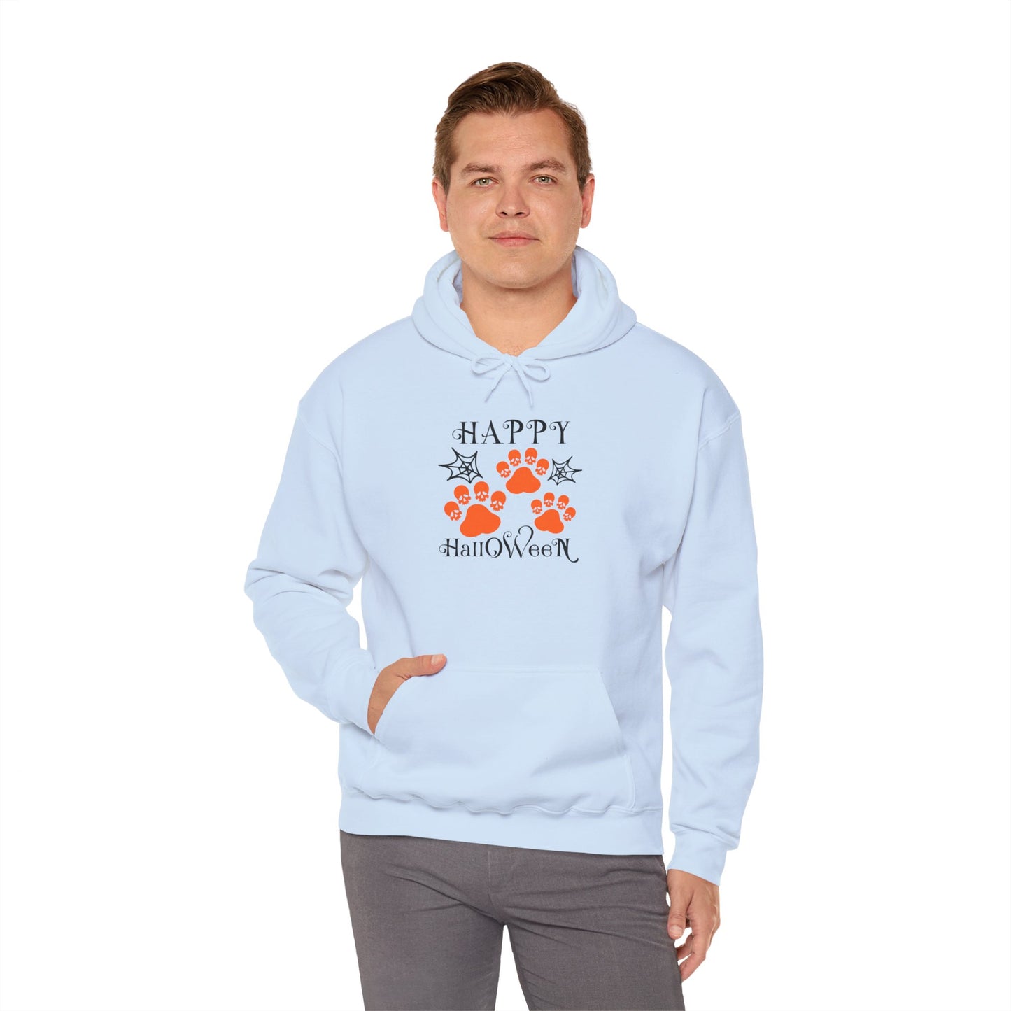 Happy Halloween Paw Print hoodie