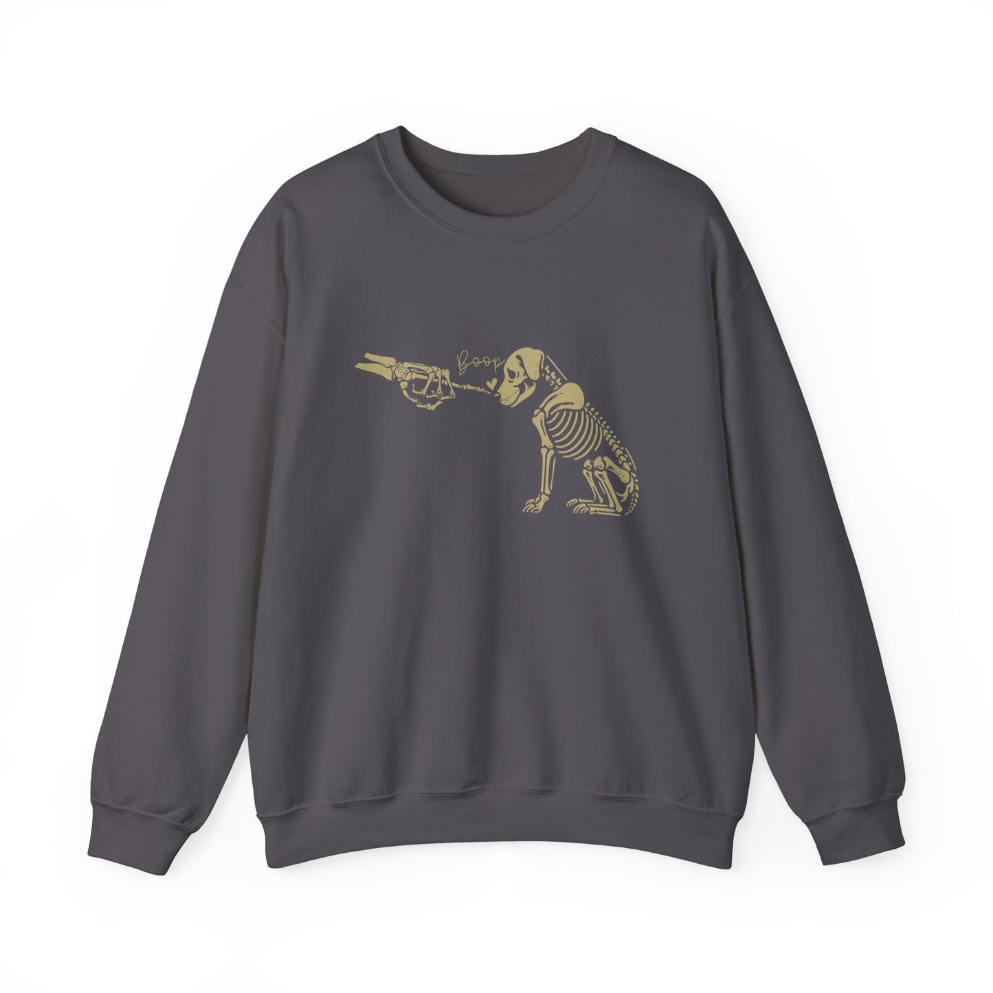 Skeleton Dog Boop Halloween Crewneck