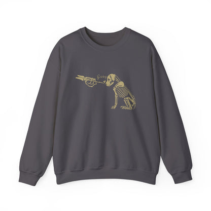 Skeleton Dog Boop Halloween Crewneck