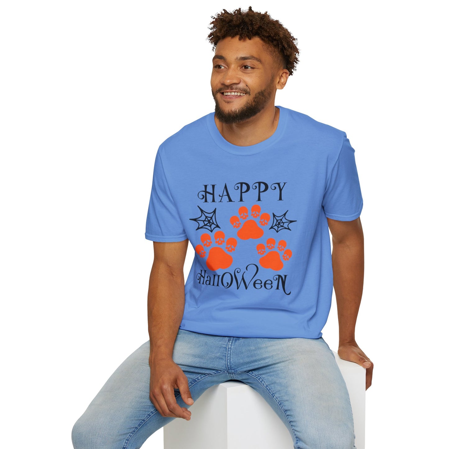 Happy Halloween Paw Print Tee