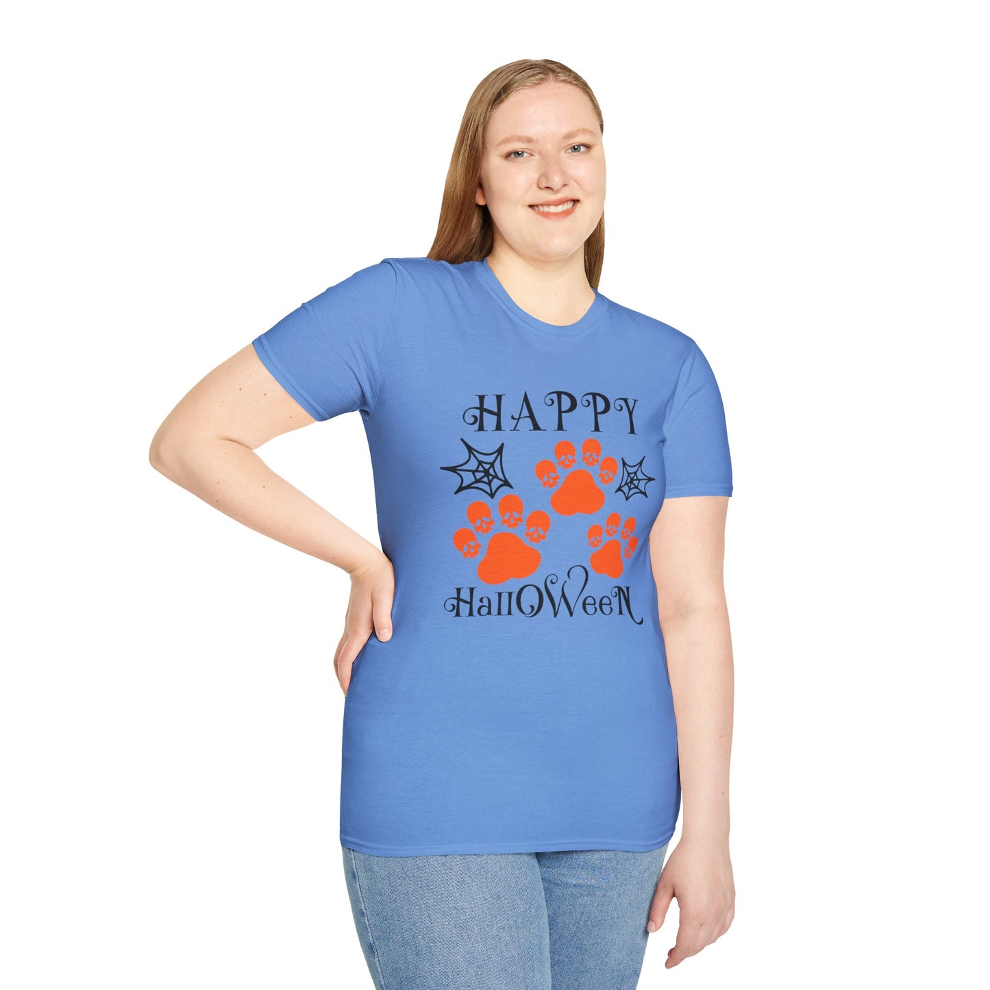 Happy Halloween Paw Print Tee