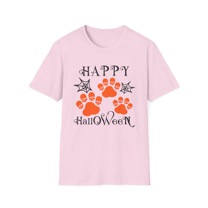 Happy Halloween Paw Print Tee