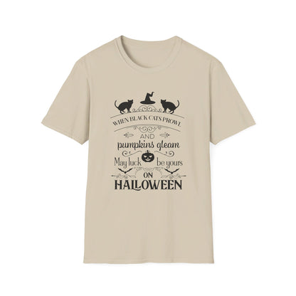 When Black Cats Prowl Halloween Tee