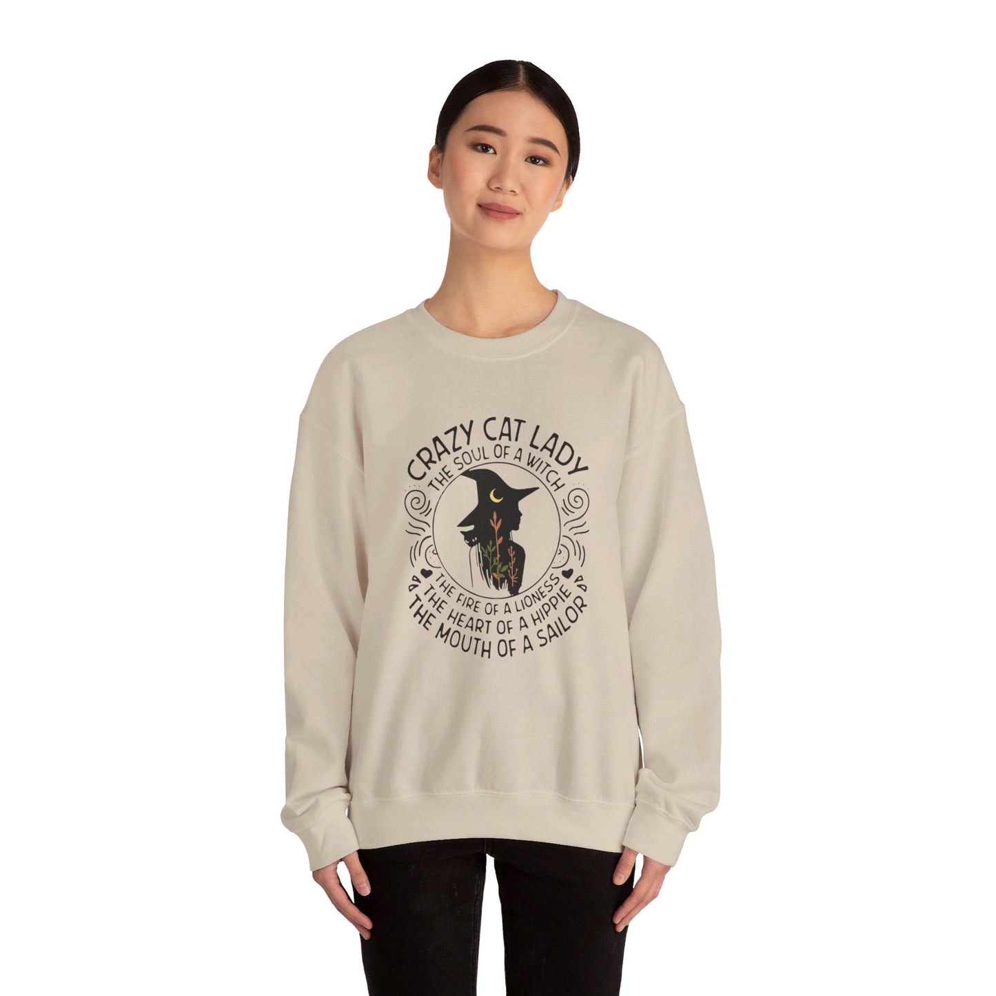 Crazy Cat Lady Halloween Crewneck