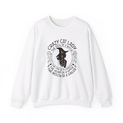 Crazy Cat Lady Halloween Crewneck