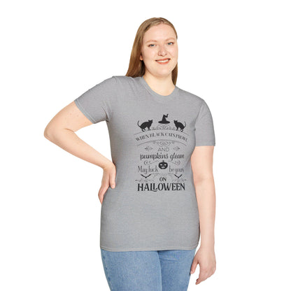 When Black Cats Prowl Halloween Tee