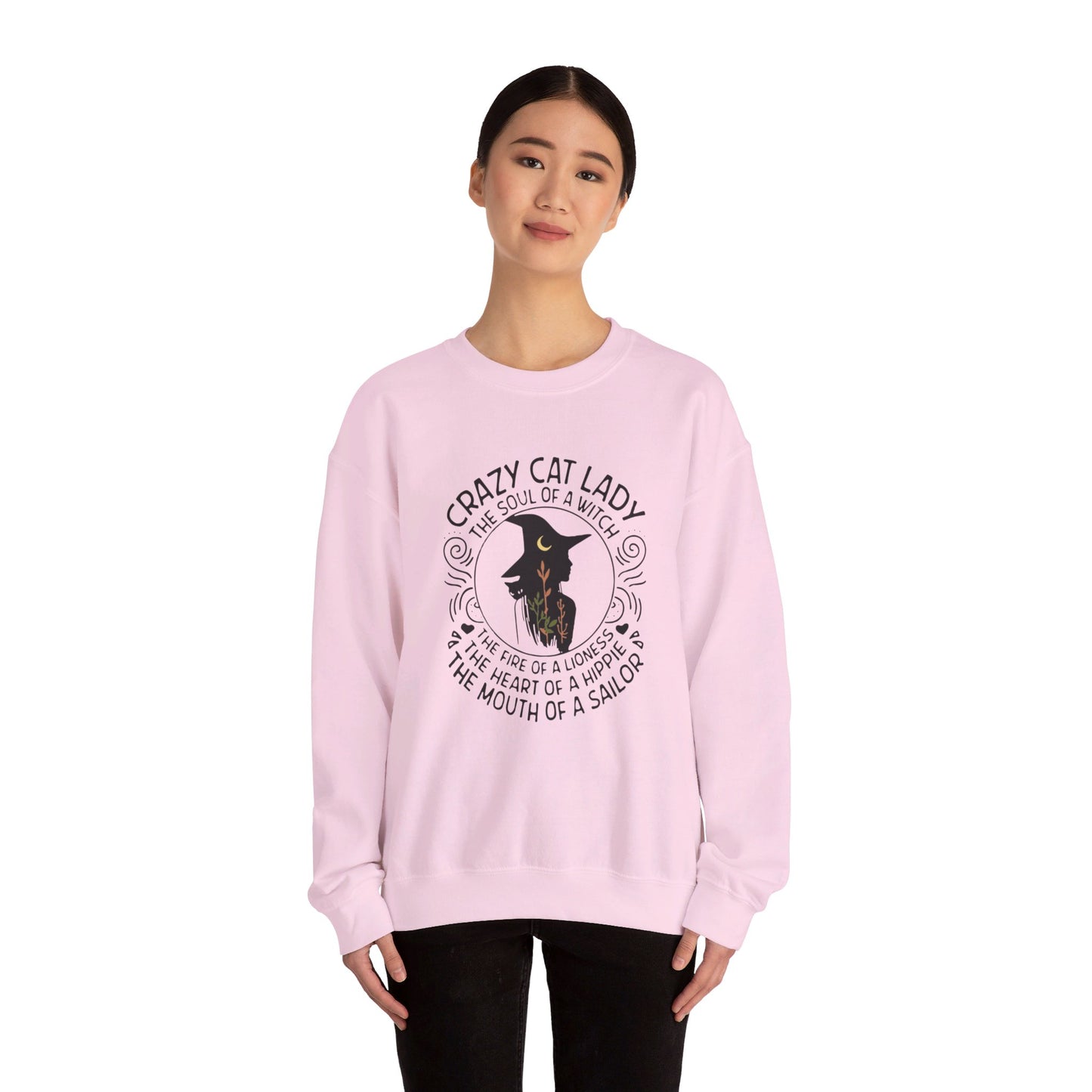 Crazy Cat Lady Halloween Crewneck