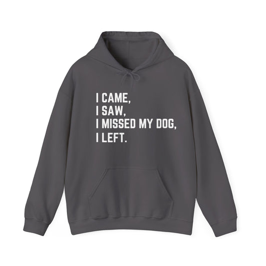 Came, Saw, Missed my Dog Hoodie