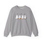 Ghost Cats with Pumpkins Halloween Crewneck