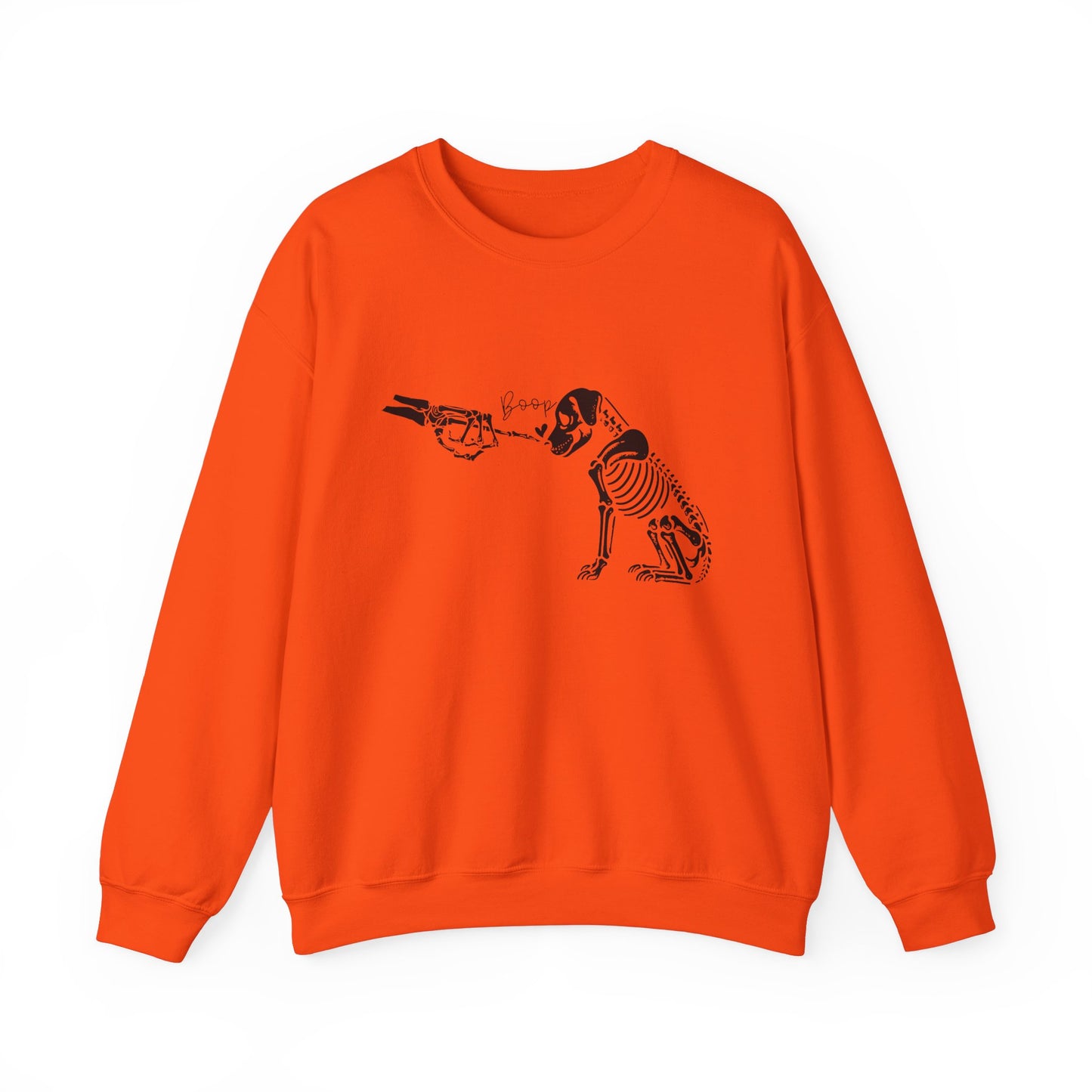 Skeleton Dog Boop Halloween Crewneck