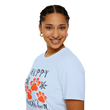 Happy Halloween Paw Print Tee