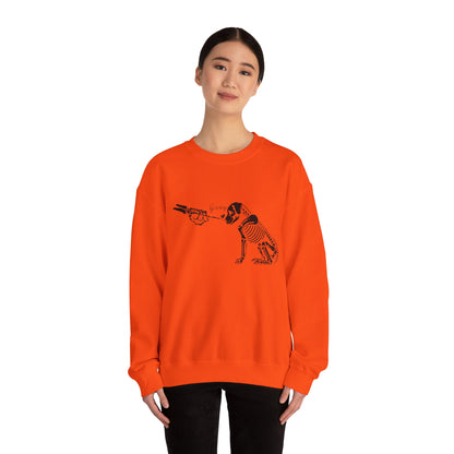 Skeleton Dog Boop Halloween Crewneck