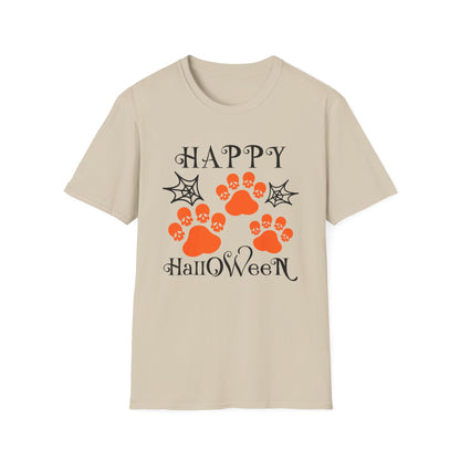 Happy Halloween Paw Print Tee