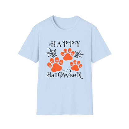 Happy Halloween Paw Print Tee